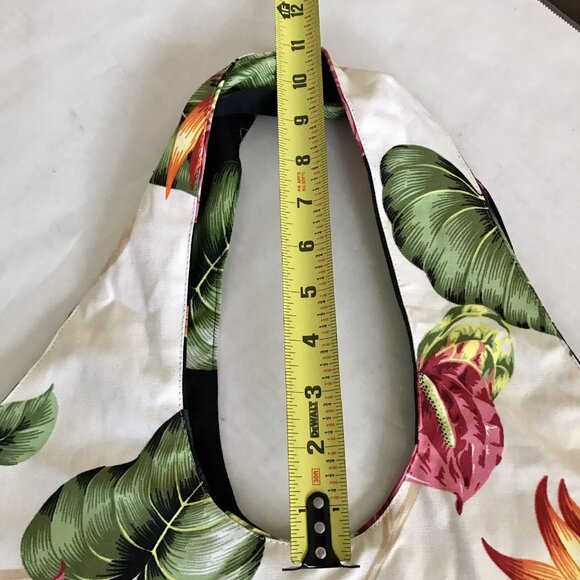 Hawaiian Accent Reversible Large Tote Tropical Shoulder Bag Made In Hawaii USA - Picture 5 of 7